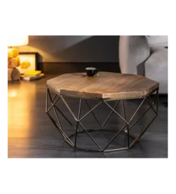 Stolik Kawowy GORAN II 69 cm drewno mango