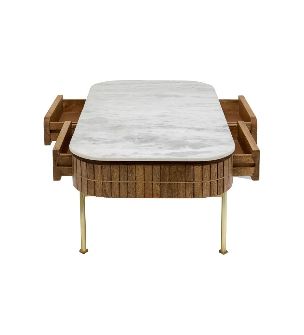 Stolik kawowy GRACE 110 cm Drewno Mango