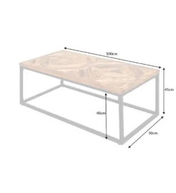 Stolik kawowy GRANDE Infinity Home 100 cm drewno Mango