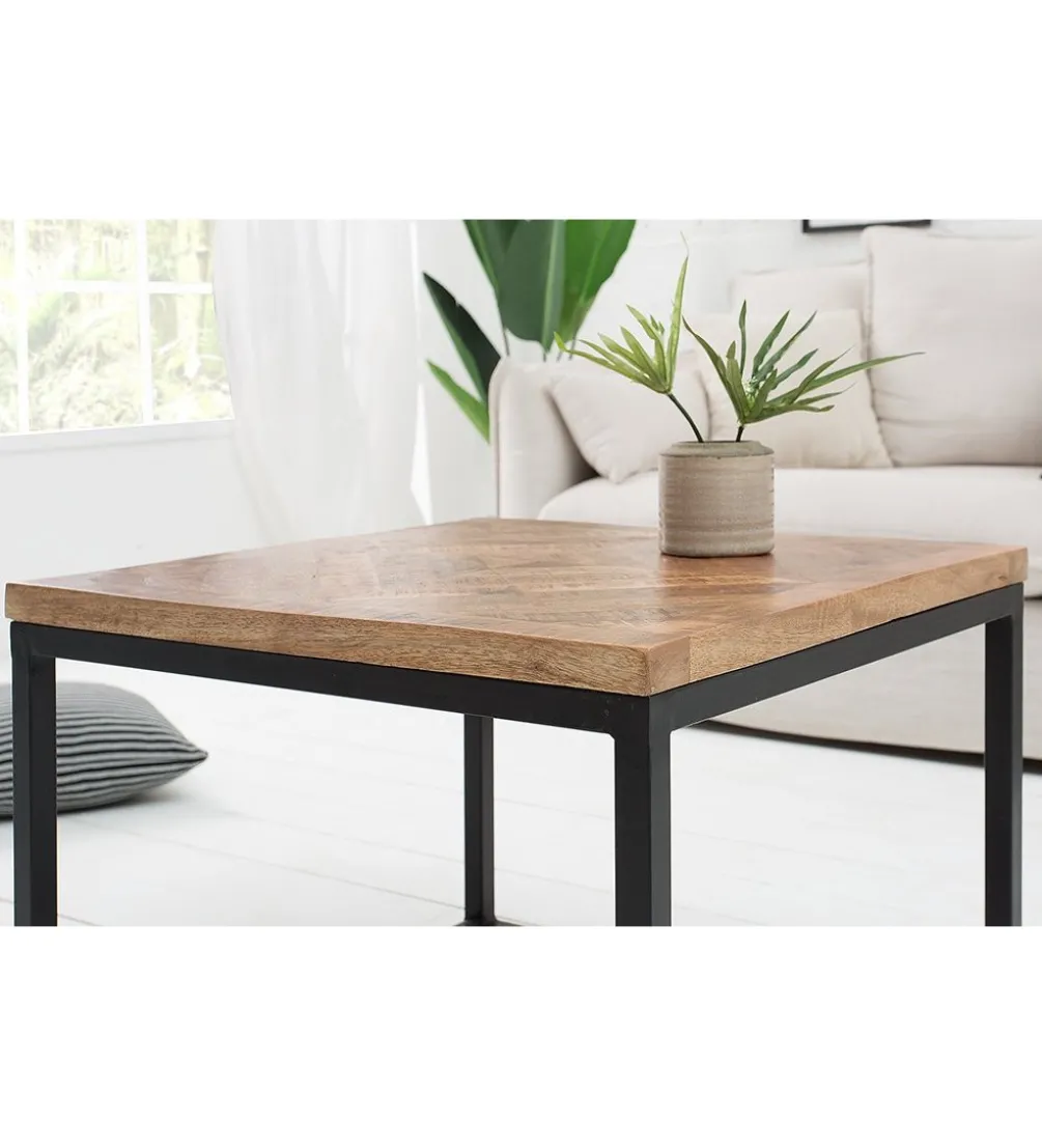 Stolik kawowy GRANDE Infinity Home 60 cm drewno mango