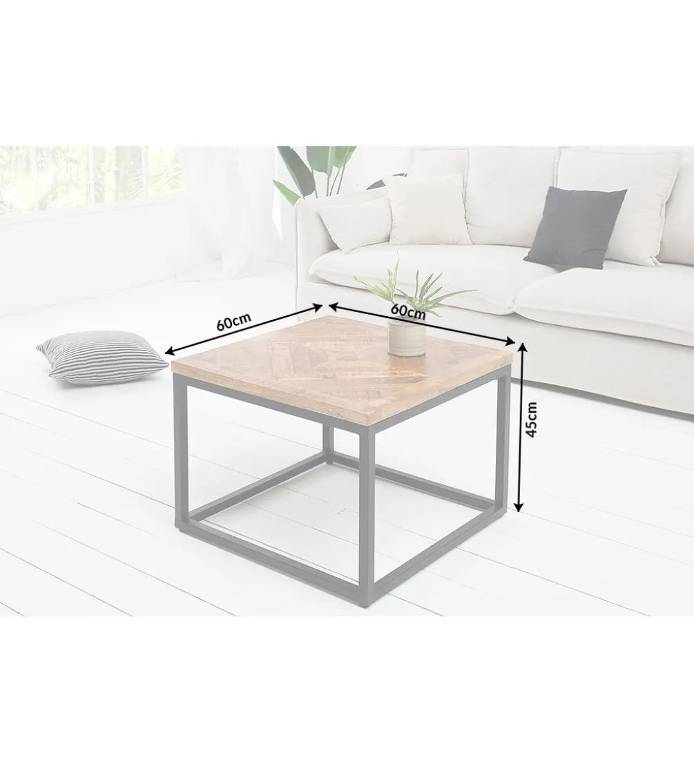 Stolik kawowy GRANDE Infinity Home 60 cm drewno mango