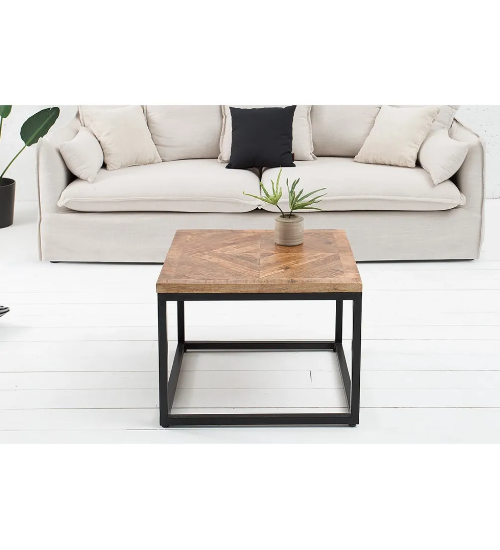 Stolik kawowy GRANDE Infinity Home 60 cm drewno mango