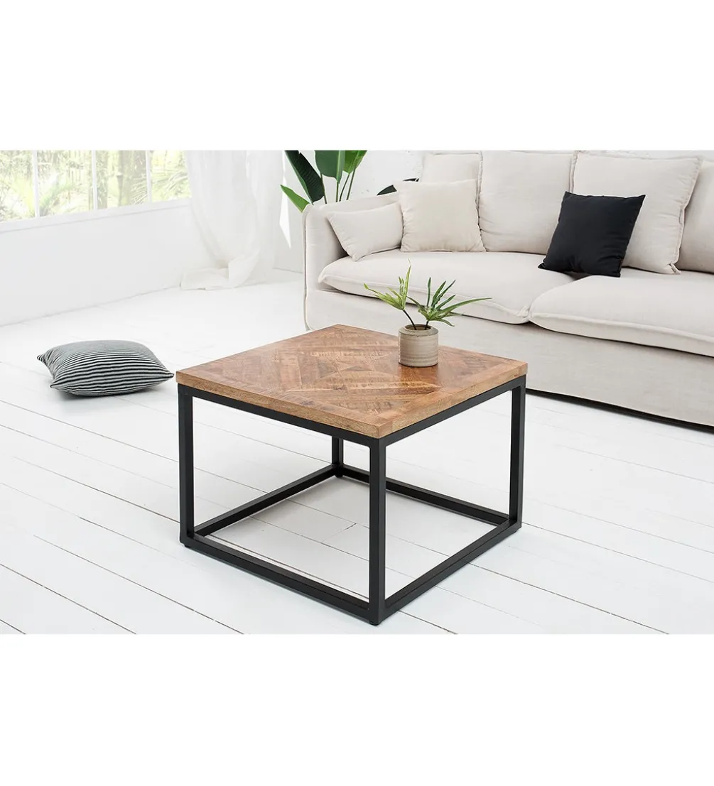 Stolik kawowy GRANDE Infinity Home 60 cm drewno mango