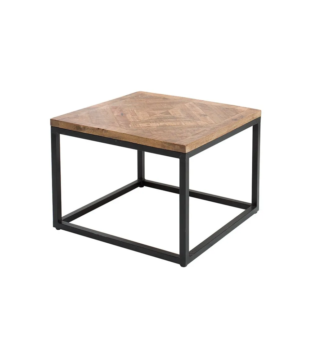 Stolik kawowy GRANDE Infinity Home 60 cm drewno mango