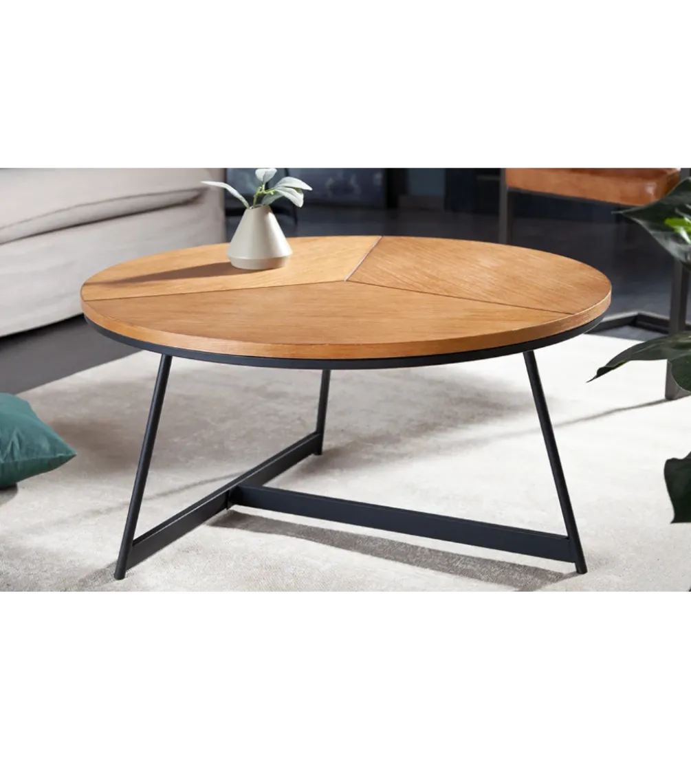 Stolik kawowy GRENADA 80 cm w optyce dębu