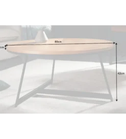 Stolik kawowy GRENADA 80 cm w optyce dębu