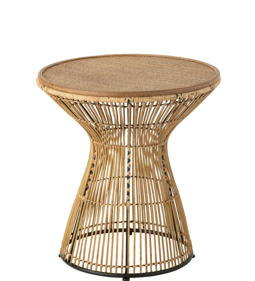 Stolik kawowy GROOVES 63 cm rattan