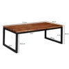 Stolik kawowy HAUK 110 cm drewno sheesham