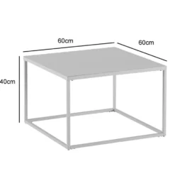 Stolik kawowy HELFI 60 cm biały