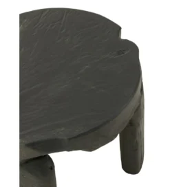 Stolik kawowy HERAS set 2 drewno teak czarny