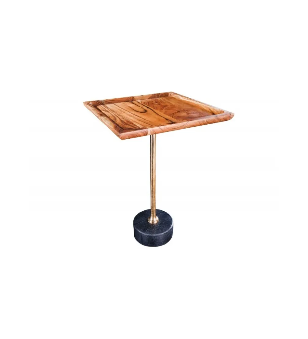Stolik kawowy HOBART 35 cm drewno akacja