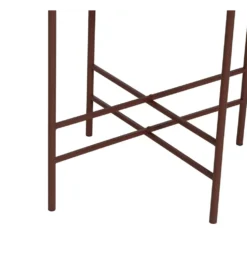 Stolik kawowy INDUSTRIAL 55 cm Ciemna Terakota