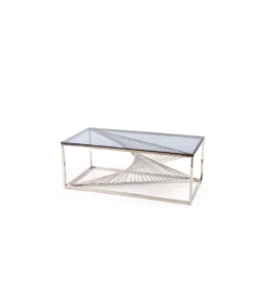 Stolik Kawowy INFINITY 120 cm srebrny