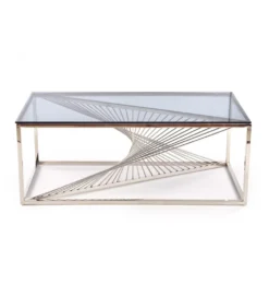 Stolik Kawowy INFINITY 120 cm srebrny