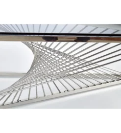 Stolik Kawowy INFINITY 120 cm srebrny