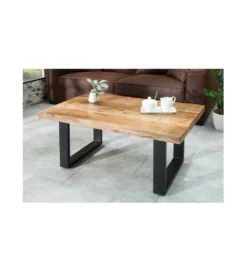Stolik kawowy Iron Craft 100 cm drewno mango
