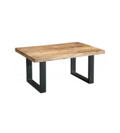 Stolik kawowy Iron Craft 100 cm drewno mango