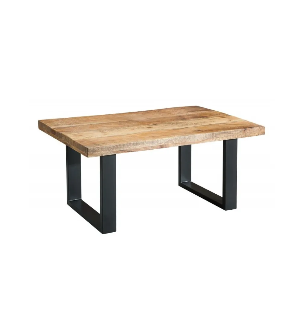 Stolik kawowy Iron Craft 100 cm drewno mango