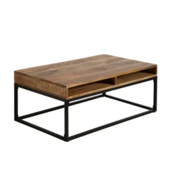 Stolik Kawowy Iron Craft 100 Cm drewno Mango
