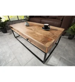 Stolik Kawowy Iron Craft 100 Cm drewno Mango
