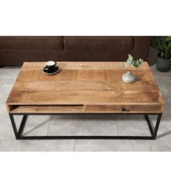 Stolik Kawowy Iron Craft 100 Cm drewno Mango