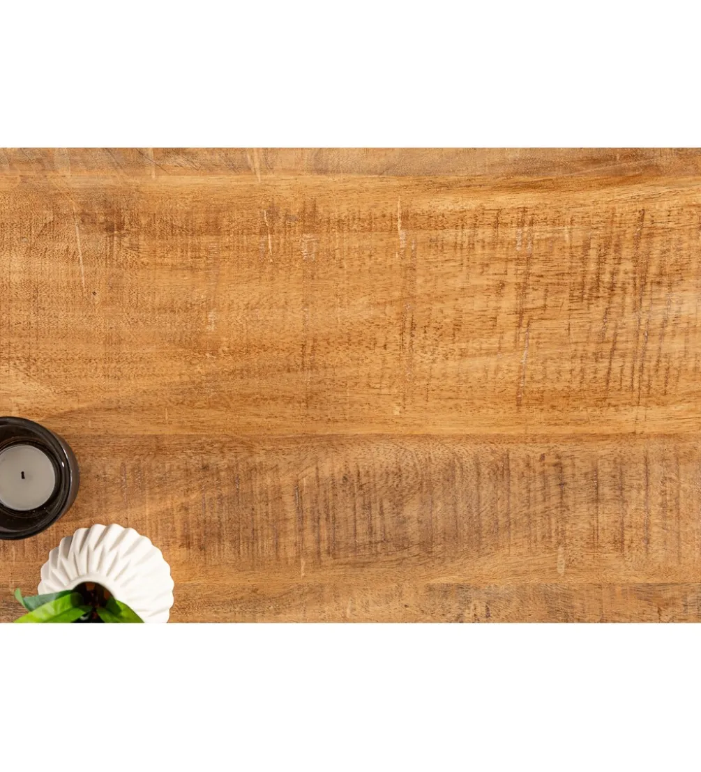 Stolik kawowy Iron Craft 60 cm drewno mango