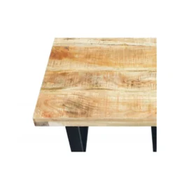Stolik kawowy Iron Craft 60 cm drewno mango