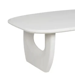 Stolik kawowy KARAZ 130 cm drewno akacja różowo-biały