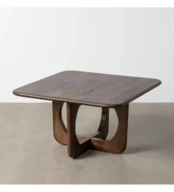 Stolik kawowy KIRITON 80 cm drewno mango
