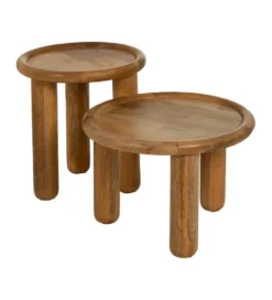 Stolik kawowy KODI 42 cm drewno mango