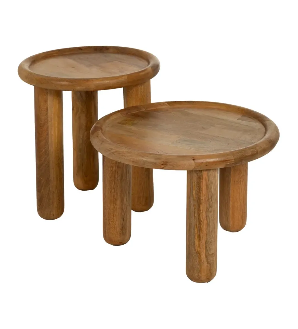 Stolik kawowy KODI 42 cm drewno mango