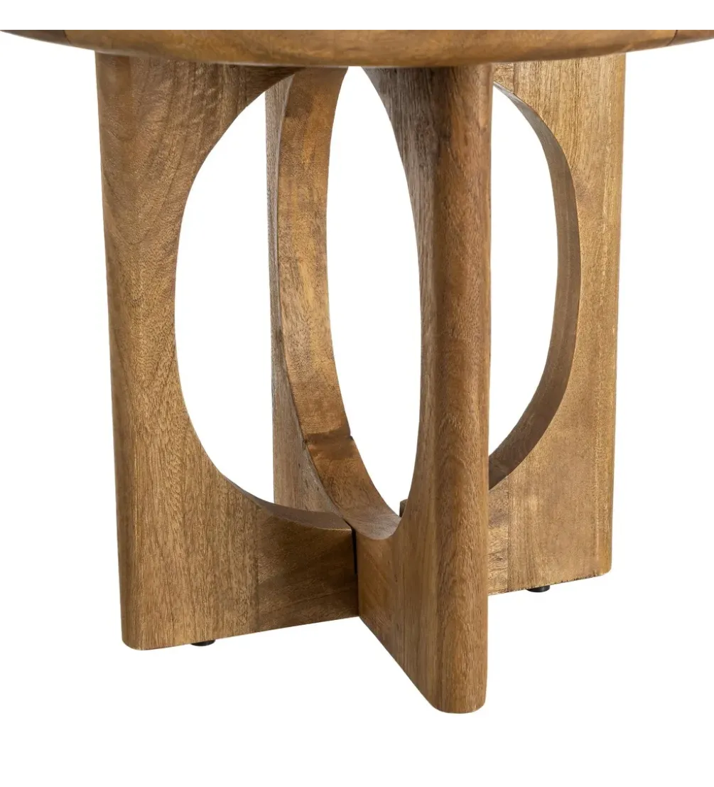 Stolik kawowy KONECEN 55 cm drewno mango