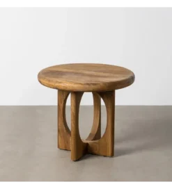 Stolik kawowy KONECEN 55 cm drewno mango