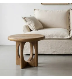 Stolik kawowy KONECEN 55 cm drewno mango