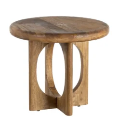Stolik kawowy KONECEN 55 cm drewno mango