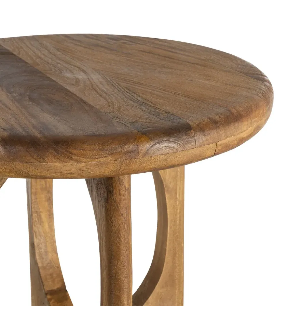 Stolik kawowy KONECEN 55 cm drewno mango