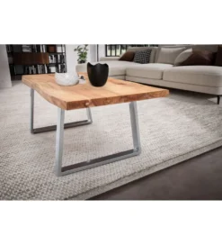 Stolik kawowy KORNEL 120 cm drewno akacja