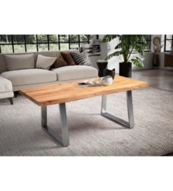 Stolik kawowy KORNEL 120 cm drewno akacja
