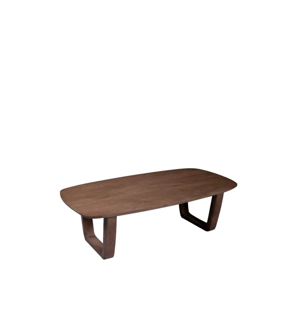 Stolik kawowy KORTE 130 cm drewno mango brązowe