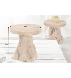 Stolik kawowy Korzeń 40 cm drewno Teak