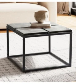 Stolik kawowy LAILA 58 cm czarny