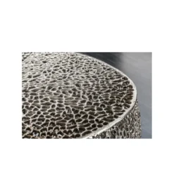 Stolik Kawowy Leaf 80 Cm srebrny