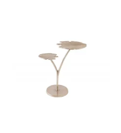 Stolik kawowy Leaf 52 cm srebrny