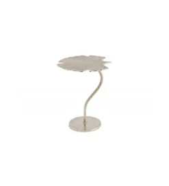 Stolik kawowy Leaf 53 cm srebrny