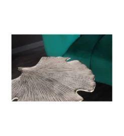 Stolik kawowy Leaf 53 cm srebrny