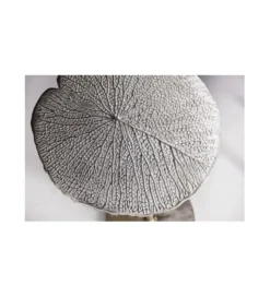 Stolik kawowy Leaf 42 cm srebrny