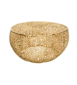 Stolik Kawowy Leaf 80 Cm złoty