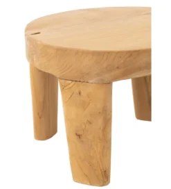 Stolik kawowy LEONI set 2 drewno teak