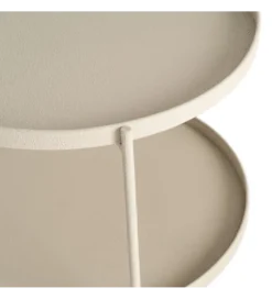 Stolik kawowy LETIT 66 cm beżowy