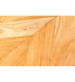 Stolik kawowy LINDO set 2 drewno akacja marmur